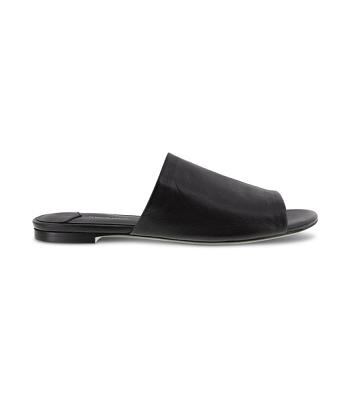 Tony Bianco Havier Black Sheep Nappa 1cm Badesandaler Svarte | NOICD93551