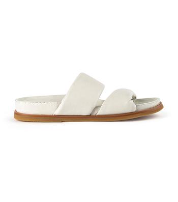 Tony Bianco Henry Dove Nappa 3.5cm Flate Sandaler Hvite | NOJZR89527