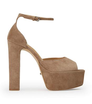 Tony Bianco Jayze Stone Semsket Skinn 14cm Platform Sko Grå | GNOUC90941