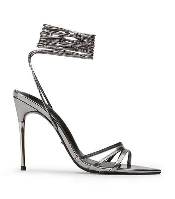 Tony Bianco Mavis Gunmetal Glimmer 10.5cm Strappy hæler Grå | LNOSX19150