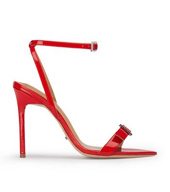 Tony Bianco Mopsy Scarlet Patent 10.5cm Bling hæler Dyp Rød | ANOWC92752