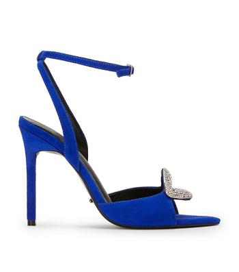 Tony Bianco Moshi Azure Semsket Skinn 10.5cm Stiletthæler Blå | LNOSX34324