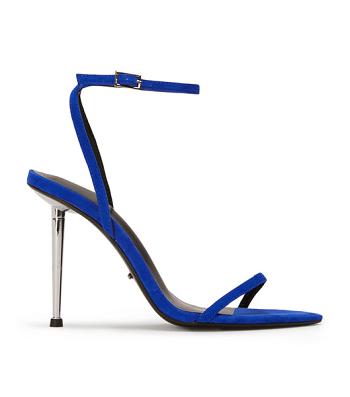 Tony Bianco Myra Azure Semsket Skinn 10.5cm Stiletthæler Blå | UNOTG76950