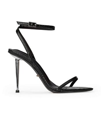 Tony Bianco Myra Black Snake 10.5cm Stiletthæler Svarte Slangeprint | ENOVG59947