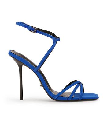 Tony Bianco Nomad Azure Crepe 10.5cm Eventhæler Blå | XNOBH31160