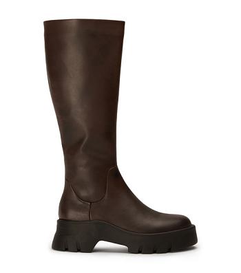 Tony Bianco Rage Choc Como 5.5cm Mid Calf Boots Sjokolade | NOQAV51156