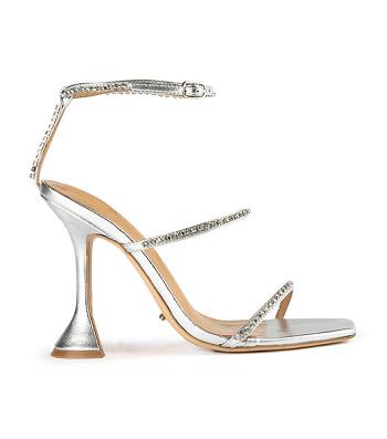 Tony Bianco Shy Silver Nappa Metallic 10.5cm Brude hæler Sølv Metal | XNOBH16266