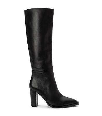 Tony Bianco Skyla Black Como 9cm Mid Calf Boots Svarte | NOEAH84561