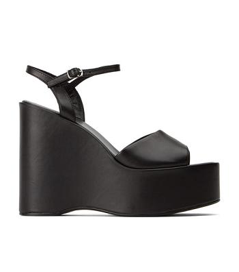 Tony Bianco Vanity Black Como 13cm Wedge Svarte | UNOND29888