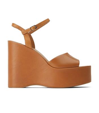 Tony Bianco Vanity Tan Como 13cm Wedge Brune | NOJKU89987